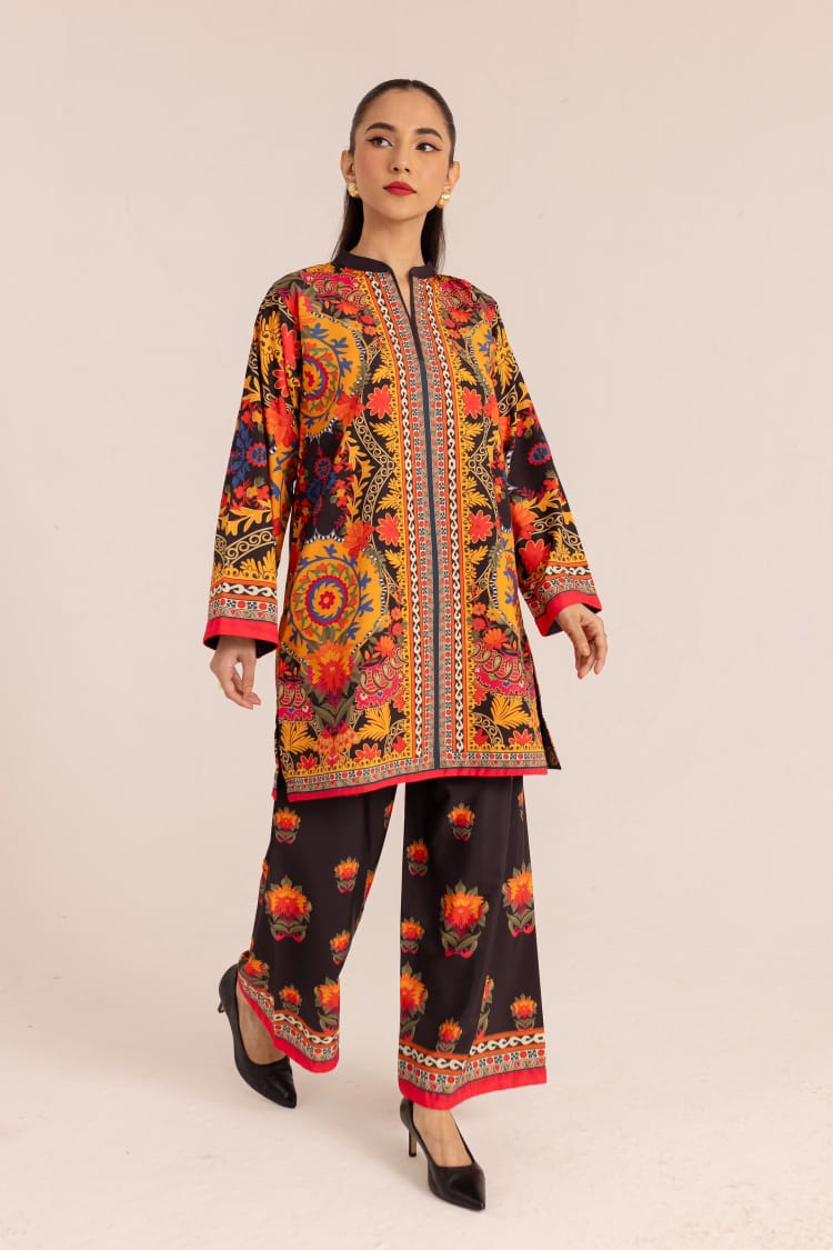 Ethnic (Digital 2 Pcs) Cord Set Poly Lawn Stuff 2399