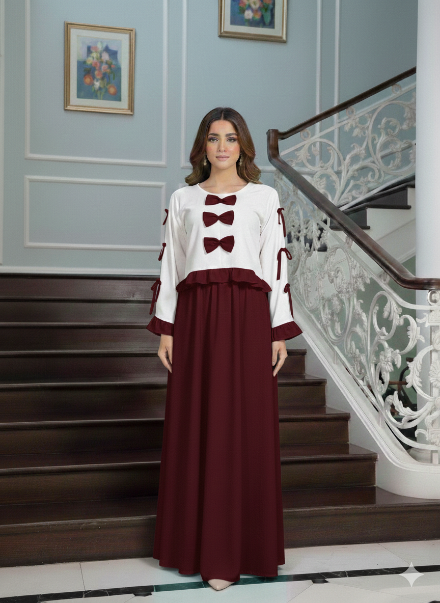 Bow Pookie Maxi š Mehroon