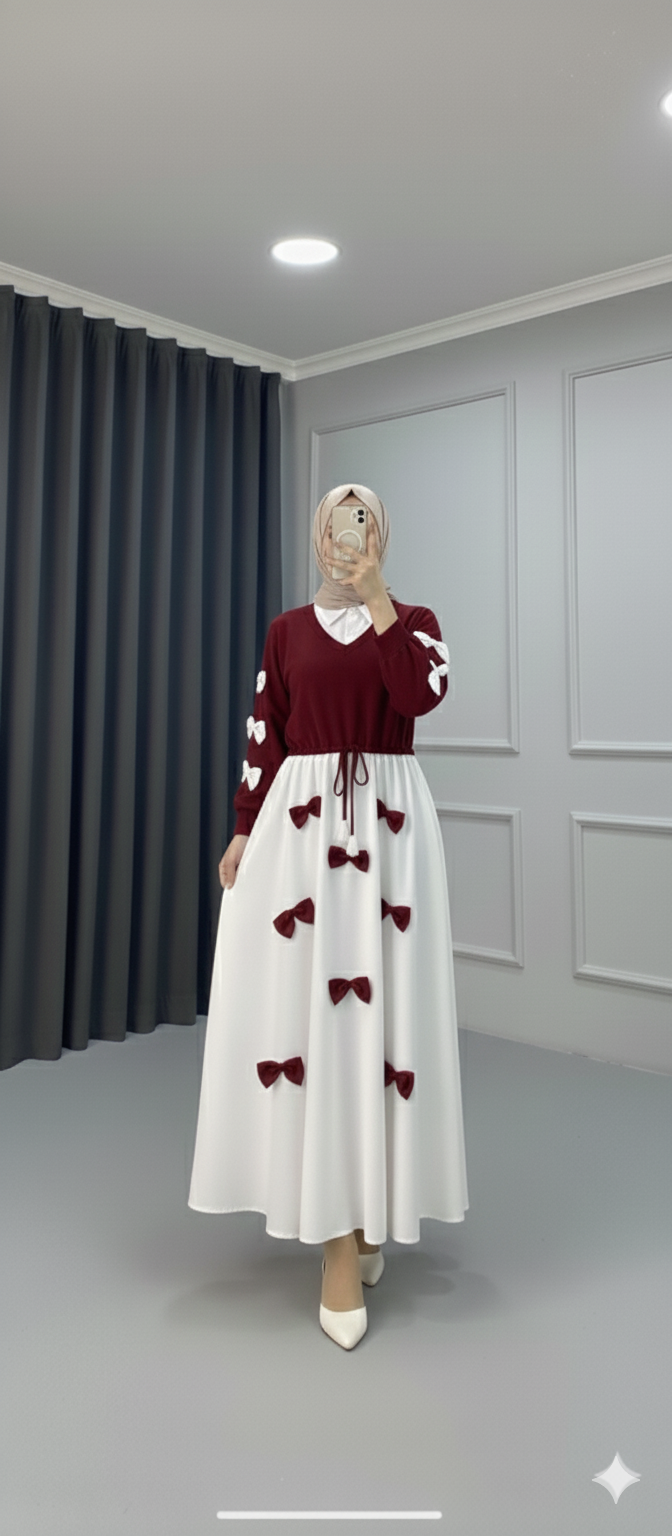 New coti maxi MEHROON